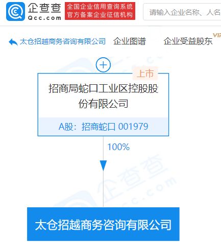 招商蛇口成立商務(wù)咨詢公司,持股100